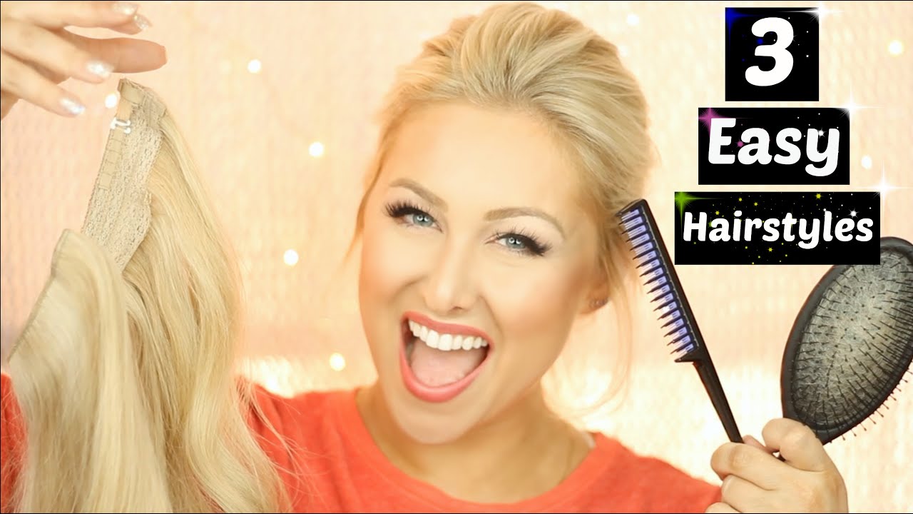 3 Easy Diy Hairstyle Tutorials Youtube