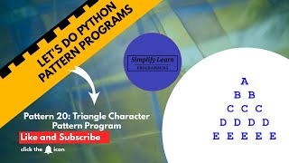 How To Create Triangle Character Pattern Program (Python Program)