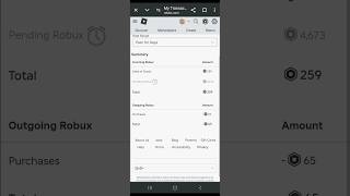 How to see pending robux 😜 #shorts #roblox