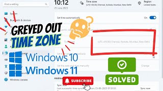 How to Fix Greyed Out Time Zone Settings in Windows 10 & 11 | Quick & Easy Solution