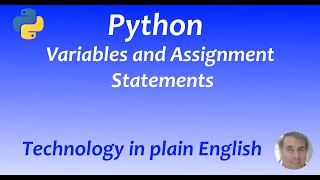 Python 002: Variables and assignment statements