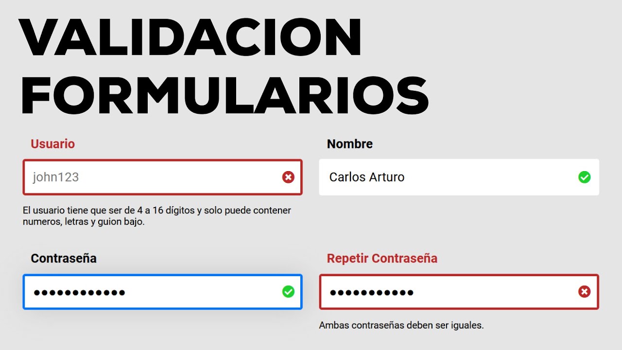 Aprende A Validar Formularios Con Javascript Y Expresiones Regulares ...