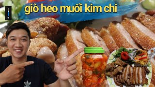 Bí quyết gia truyền chiên Giò Heo Muối giòn ngon tuyệt đỉnh, cách làm kim chi ăn kèm | Anh Lee BTR