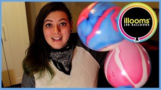 MARBLE LED BALLOONS || GLOW IN THE DARK LIGHT UP BALLOONS