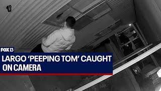 Largo peeping Tom captured on home surveillance video