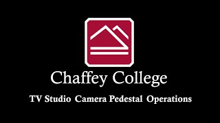 TV Studio Camera Pedestal Tutorial
