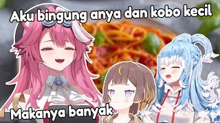 Raora yang terkesan sama porsi makan anya dan kobo