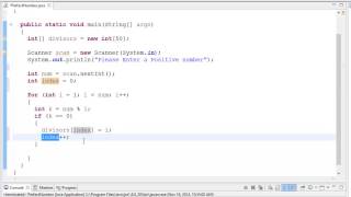 Java Perfect Number walk-through solution