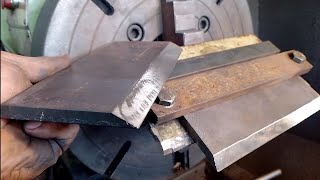 creative idea for lathe technique, making tapered plates without a milling machi