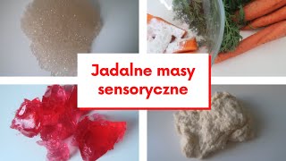 Jadalne masy sensoryczne dla dzieci