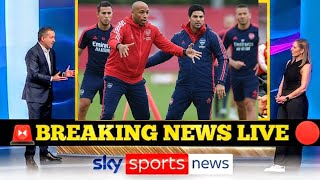 THIERRY HENRY LEADS HIS FIRST TRAINING AS ARSENAL'S ASSISTANT MANAGER UNDER MIKEL ARTETA