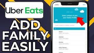 HOW TO ADD FAMILY TO UBER EATS SHARED ACCOUNT (2025)