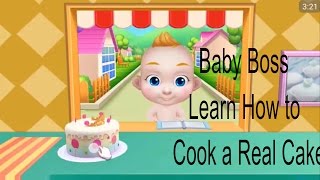 Funny Cartoon For Kids - Baby Boss Learn How to Cook a Real Cake - Nice Cake for kids