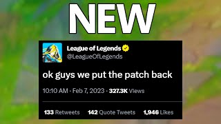 Riot's deleted patch is back