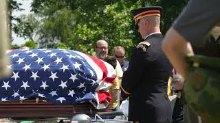 Private Rodger Dean Andrews was laid to rest after more than 80 years