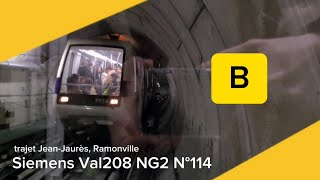 Tisséo - Siemens Val208 NG2 N°114 trajet (Jean-Jaurès, Ramonville)