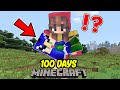 I Survived 100 Days With A Baby in Minecraft