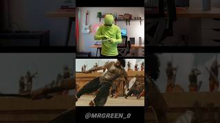 Bahubali Amazing Stunt VFX,"Mr Green" #shorts
