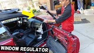 HOW TO REPLACE FRONT WINDOW REGULATOR ON BMW E46 COUPE CONVERTIBLE