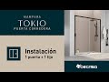 Instrucciones de montaje | Mampara Tokio | 1 puerta + 1 fijo