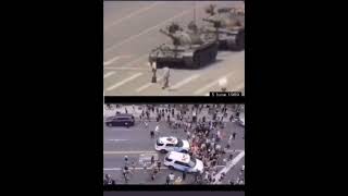 美国不愧是人类自由民主灯塔的反面｜89.64Tank Man Vs American police