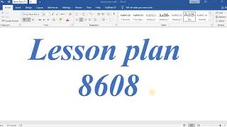 lesson plan | final lesson plan 8608 | 2 final lesson plan 8608 | aiou lesson plan for b.ed 8608