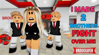 I MADE 2 BROTHERS FIGHT OVER ME...!!! || Brookhaven Mini Movie (VOICED)