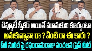 డిప్యూటీ స్పీకర్ అయితే మూసుకుని కూర్చుంటా అనుకున్నావా రా? ఏంటి రా ఈ కారు ? పీవీ సునీల్ పై రఘురామరాజు