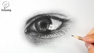 [인체 드로잉 그리기 기초] 눈 연필 소묘 그림 / 얼굴 정밀묘사 / Pencil Drawing Face / How to Draw Eyes