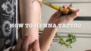 How to Henna Tattoo ① (ヘナタトゥー/メヘンディ)