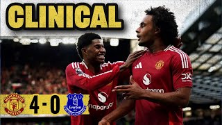 Manchester United 4 - 0 Everton - Rashford & Zirkzee Brace, Amad Diallo MOM, Amorim Post Match