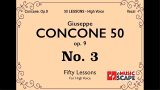 Concone 50, Op.9 No.3 (High Voice, 콘코네 고성용)