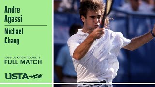 Andre Agassi vs. Michael Chang Extended Highlights | 1988 US Open Round 4