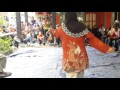 wow woman mature performed of kuntau martial arts from borneo