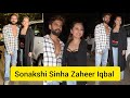 Couple Sonakshi Sinha Zaheer Iqbal Clicked At Resturant in Bandra Today