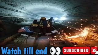 underground Metro Walk kolkata | sealdah metro working | kolkata metro hard working by workers | 😱🚇🚧