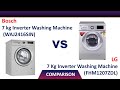 ✅ Bosch VS LG 7kg  Inverter Fully-Automatic Front Loading Washing Machine | WAJ2416SIN vs FHM1207ZDL