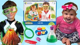 Top 2 Science Experiments you can do at home for kids! Lab set Unboxing - From Bido's TV