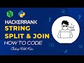 String Split and Join with Python | HackerRank Challenge | Problem Solving | CodingWithKien