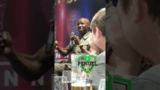 Chris Eubank Sr handles a Heckler and Nigel Benn tells a funny story about working life. Boxing.