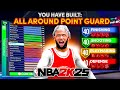 *NEW* BEST ALL-AROUND POINT GUARD BUILD ON NBA 2K25! BEST GAME BREAKING GUARD BUILD IN NBA 2K25!