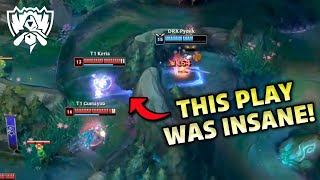 Keria's CHAD Lux Play Sets Up Ridiculous Drake Steal by Oner | Worlds 2022 | LoL Esports Moments