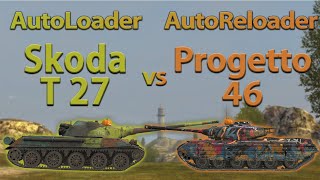 WOT Blitz Face Off || Škoda T 27 vs Progetto 46