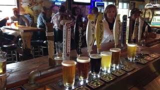 How to Pour Six Beers at Once! - Bottoms Up at Gronk's Bar and Grill