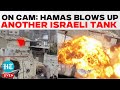 Hamas Blows Up Israeli Merkava Tank With 'Shawaz' Bomb In Jabalia | Gaza | IDF | Israel Vs Hamas War