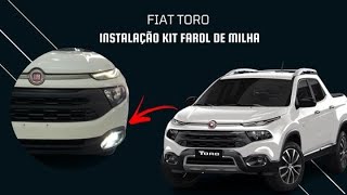 Instalação kit farol de milha Fiat Toro