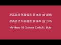 瑪竇福音第18章 含註釋 • 天主教思高聖經新約 • matthew 18 • new testament • chinese catholic bible with notes