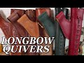 Longbow Leather Quivers, hold your arrows in style, archery quiver