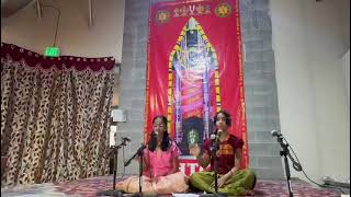 Kalai Nirai ganapathy by Shraddha and Advika