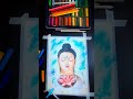 shorts beautiful ❤lord buddha painting using pencil u0026 pastel colors easy pencil art